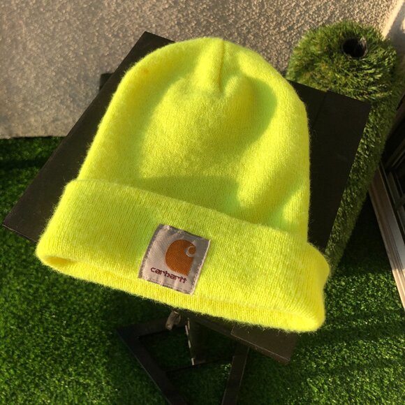 Neon Carhartt Knit Cuffed Beanie - Picture 1 of 2
